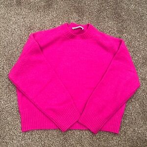 Hot pink Zara sweater